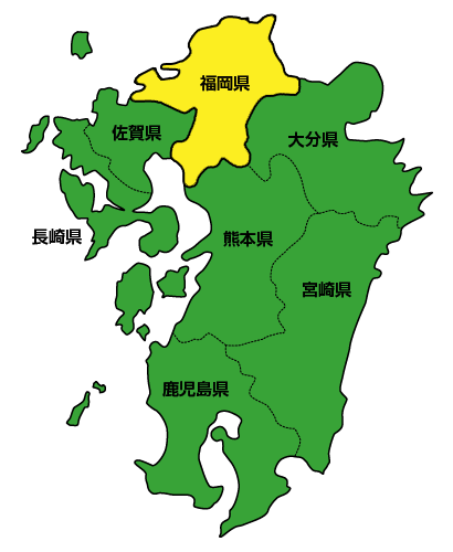 Ngagolak 九州地図 福岡
