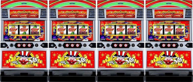 ネオアイム　4台並び　ネオアイジャグ