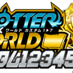 スロッター✕ワールドCUSTOM1234567来店取材　ロゴ