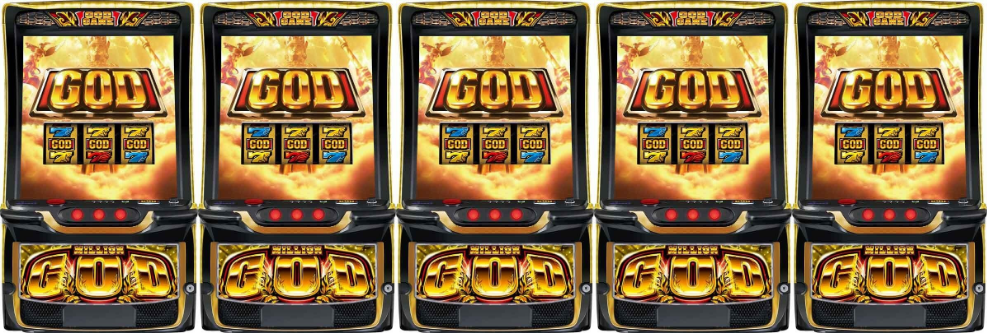 スマスロ ミリオンゴッド‐神々の軌跡‐　5台並び