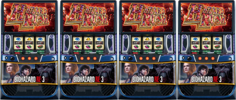 スマスロ バイオハザードRE3 4台並び